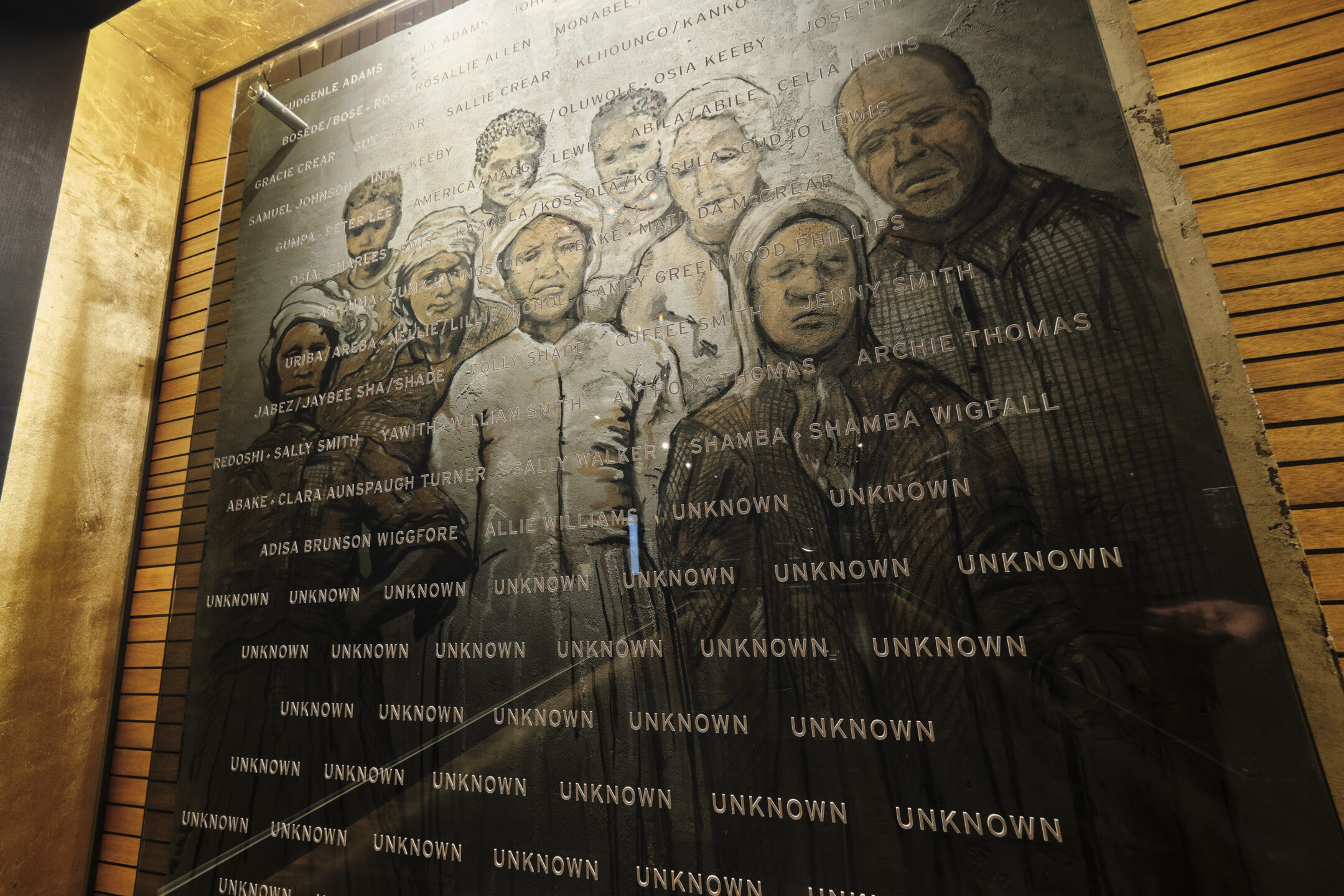 dedication mural inside the Africatown Heritage House